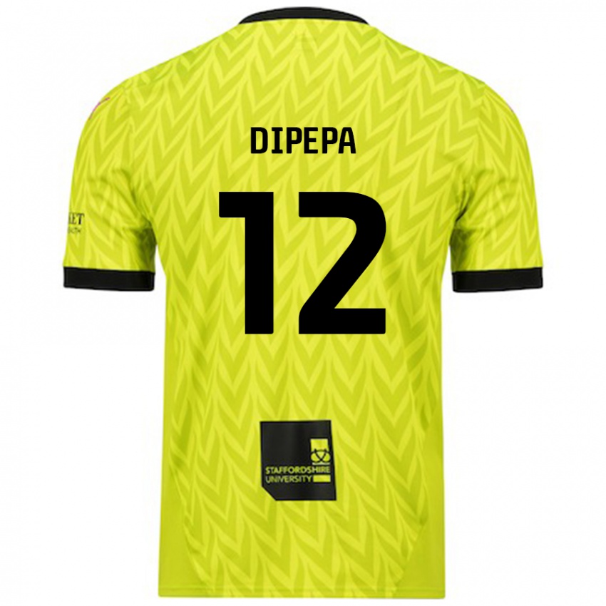 נשים Baylee Dipepa #12 ירוק פלורסנט הרחק ג'רזי 2024/25 חולצה קצרה