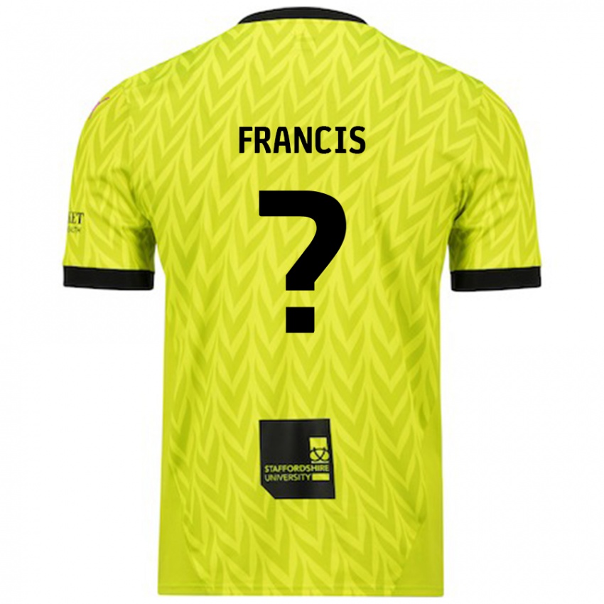 נשים Louis Francis #0 ירוק פלורסנט הרחק ג'רזי 2024/25 חולצה קצרה