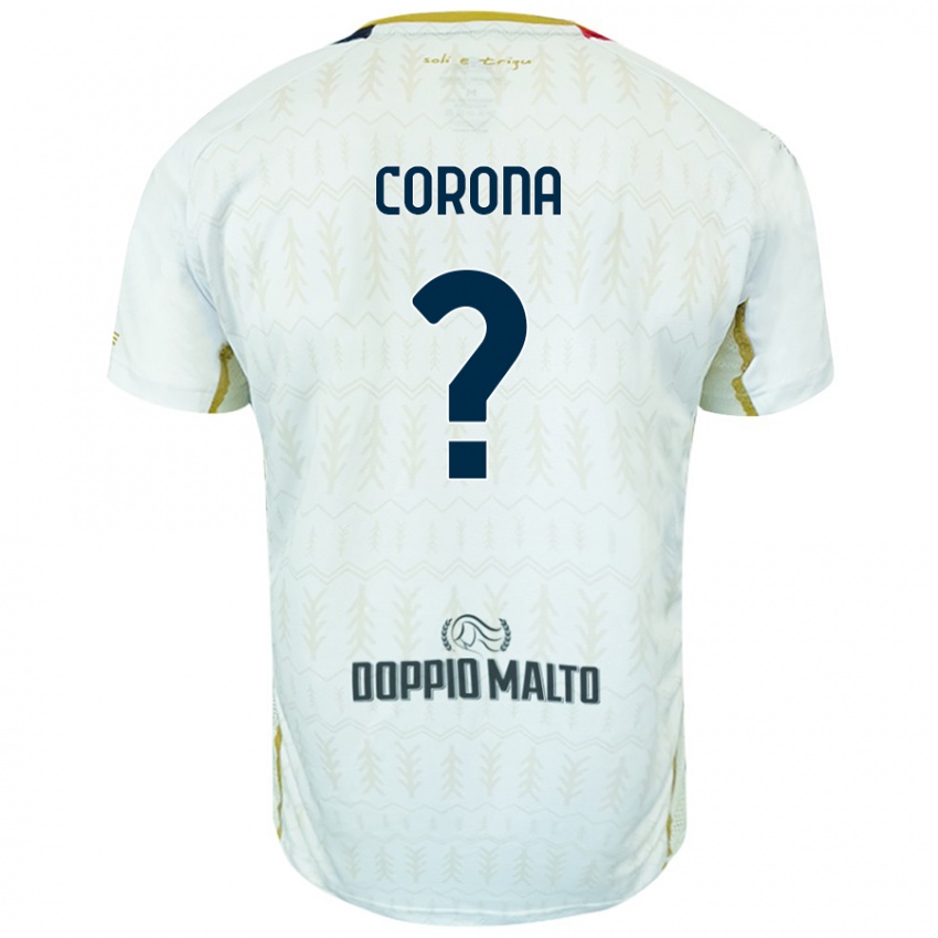 נשים Leonardo Corona #0 לָבָן הרחק ג'רזי 2024/25 חולצה קצרה