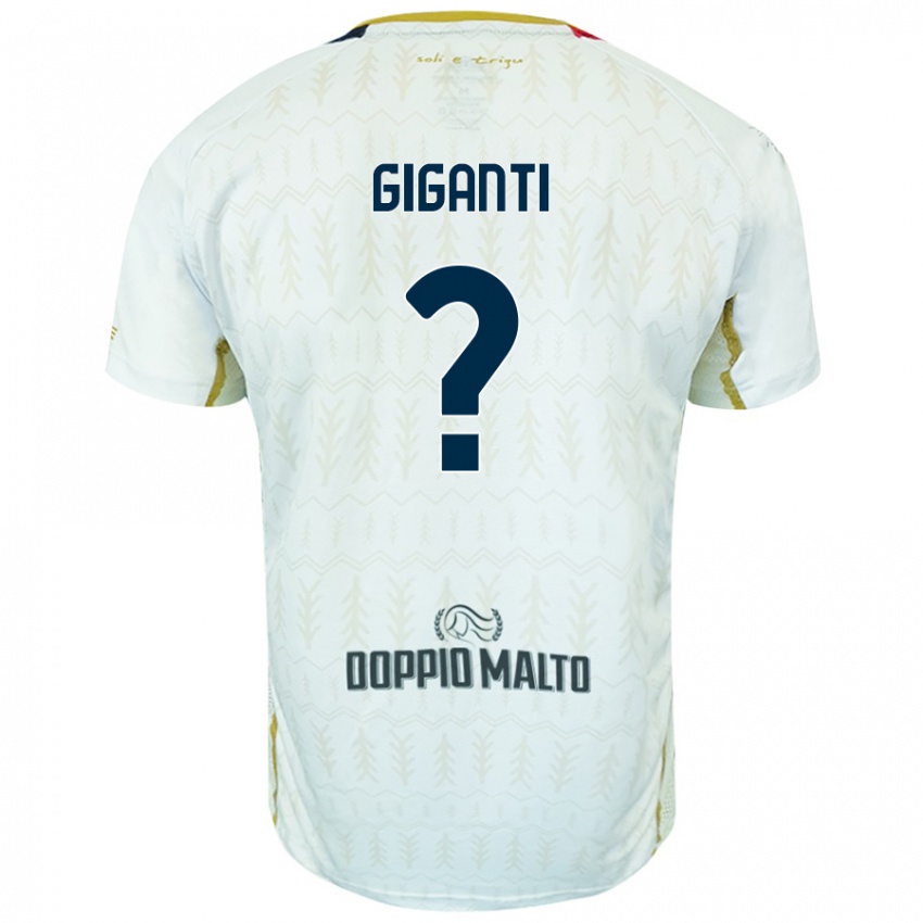 נשים Michele Giganti #0 לָבָן הרחק ג'רזי 2024/25 חולצה קצרה