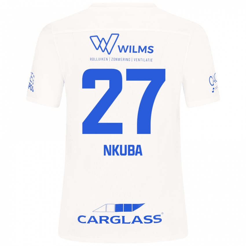 נשים Ken Nkuba #27 לָבָן הרחק ג'רזי 2024/25 חולצה קצרה