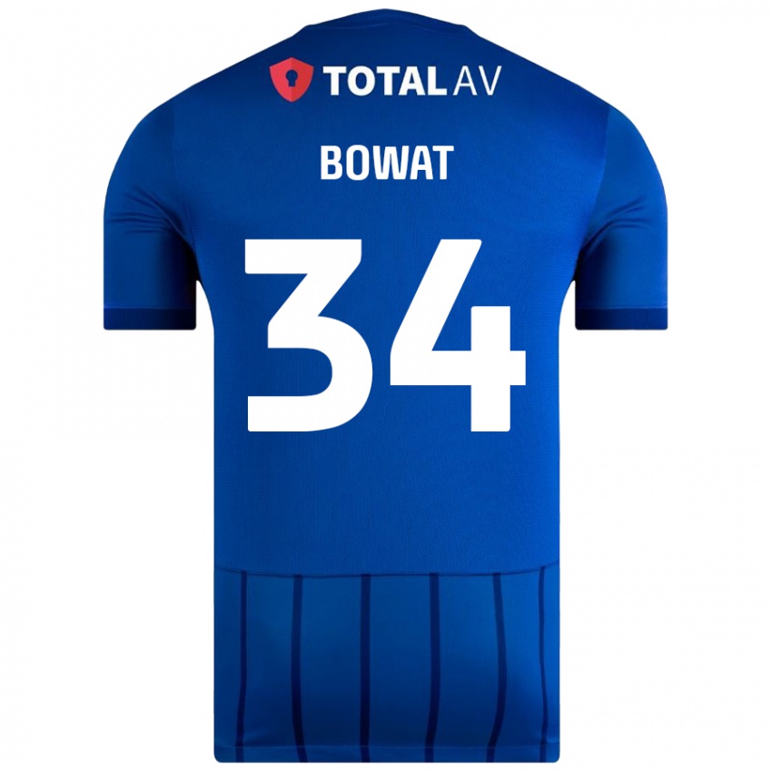 ילדים Ibane Bowat #34 כְּחוֹל ג'רזי ביתית 2024/25 חולצה קצרה