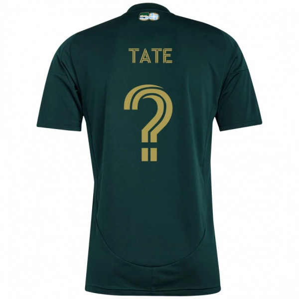 ילדים Hudson Tate #0 בז' ירוק ג'רזי ביתית 2025/26 חולצה קצרה