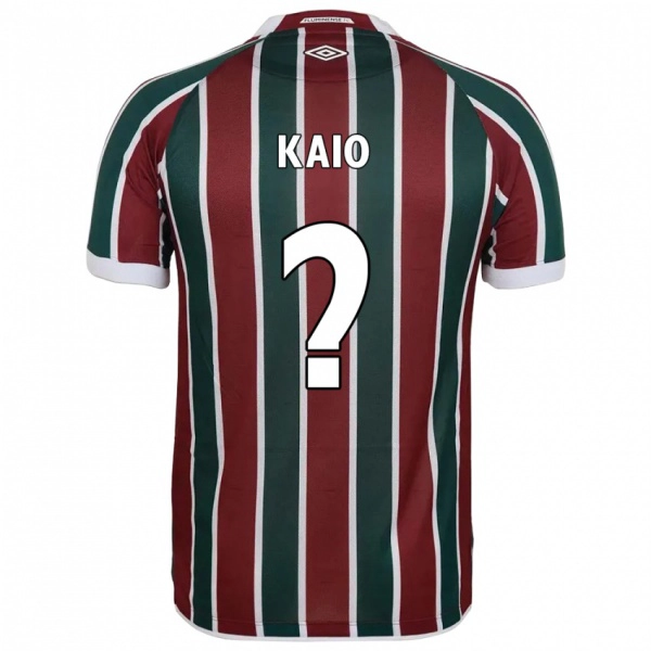 ילדים Kaio Borges Correa #0 לבן ירוק חום-ערמוני ג'רזי ביתית 2025/26 חולצה קצרה