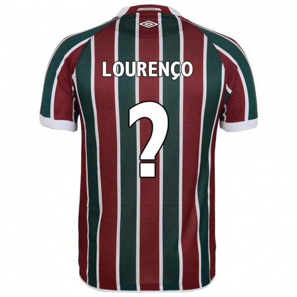 ילדים João Lourenço #0 לבן ירוק חום-ערמוני ג'רזי ביתית 2025/26 חולצה קצרה