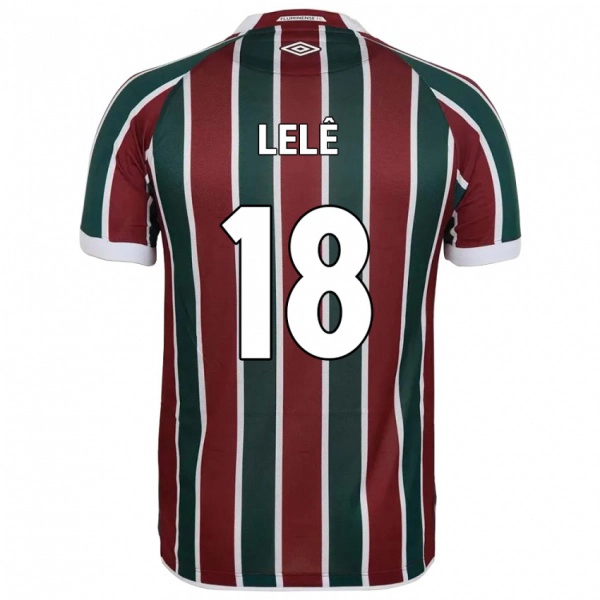 ילדים Lelê #18 לבן ירוק חום-ערמוני ג'רזי ביתית 2025/26 חולצה קצרה