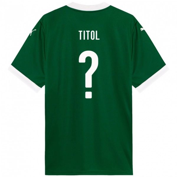 ילדים Lucas Titol #0 לבן ירוק ג'רזי ביתית 2025/26 חולצה קצרה
