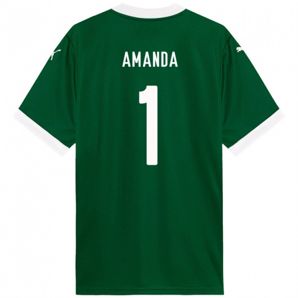 ילדים Amanda #1 לבן ירוק ג'רזי ביתית 2025/26 חולצה קצרה