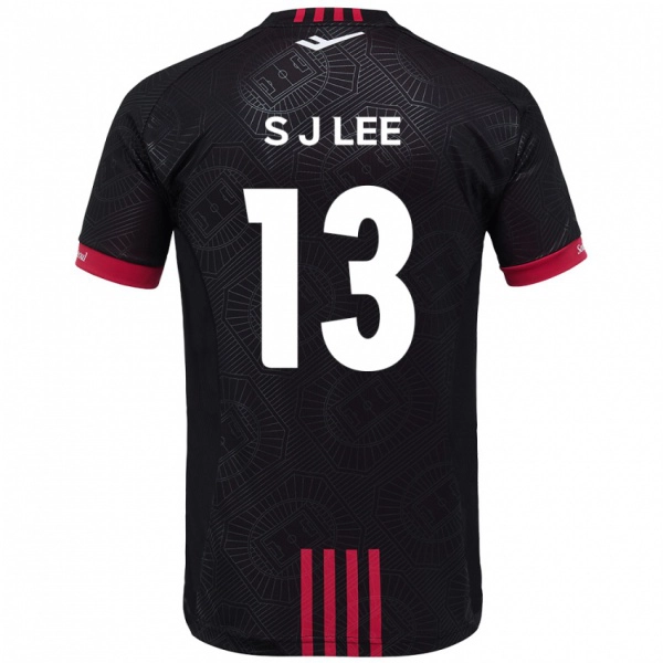 ילדים Seo-Jun Lee #13 לבן שחור ג'רזי ביתית 2025/26 חולצה קצרה
