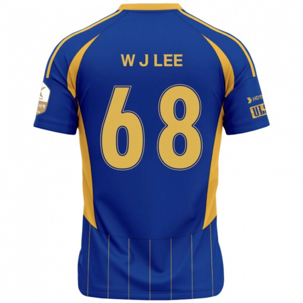 ילדים Jae-Wook Lee #68 לבן תכלת שמיים ג'רזי ביתית 2025/26 חולצה קצרה
