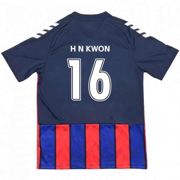 ילדים Nam-Hoon Kwon #16 לבן פנינה אדום ג'רזי ביתית 2025/26 חולצה קצרה