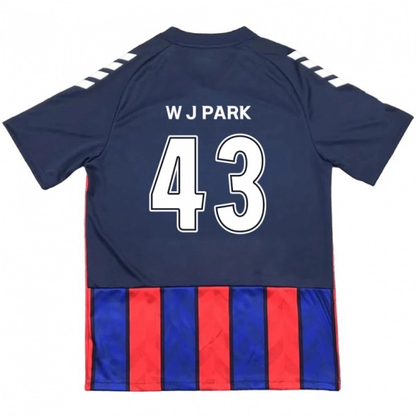 ילדים Jin-Woo Park #43 לבן פנינה אדום ג'רזי ביתית 2025/26 חולצה קצרה