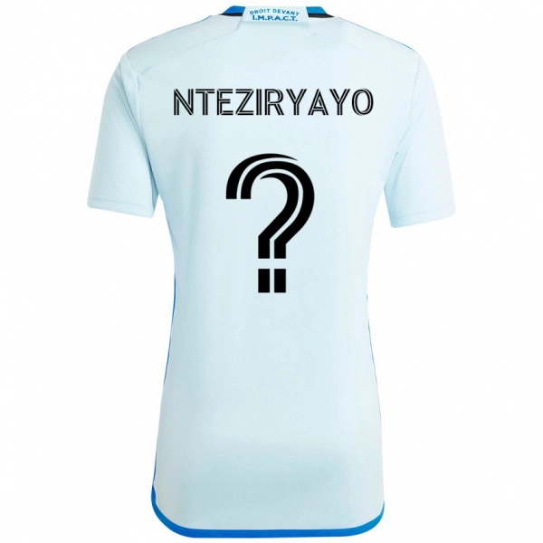 ילדים Josh Nteziryayo #0 כחול כהה שחור הרחק ג'רזי 2025/26 חולצה קצרה
