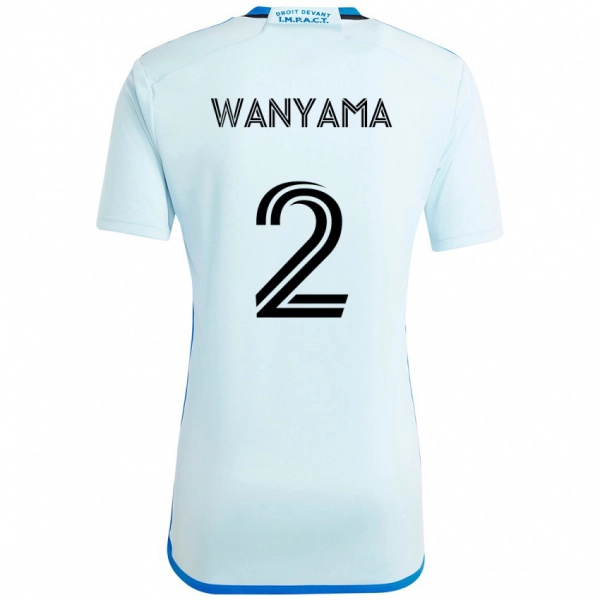 ילדים Victor Wanyama #2 כחול כהה שחור הרחק ג'רזי 2025/26 חולצה קצרה