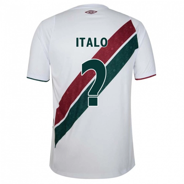 ילדים Italo #0 ירוק חום-ערמוני לבן הרחק ג'רזי 2025/26 חולצה קצרה