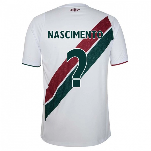 ילדים Hiago Nascimento #0 ירוק חום-ערמוני לבן הרחק ג'רזי 2025/26 חולצה קצרה