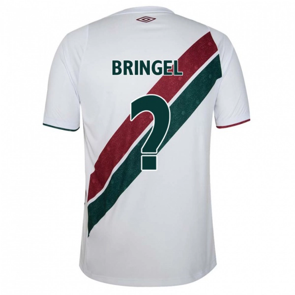 ילדים Rodrigo Bringel #0 ירוק חום-ערמוני לבן הרחק ג'רזי 2025/26 חולצה קצרה