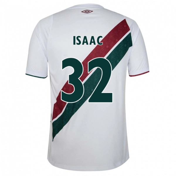 ילדים Isaac #32 ירוק חום-ערמוני לבן הרחק ג'רזי 2025/26 חולצה קצרה