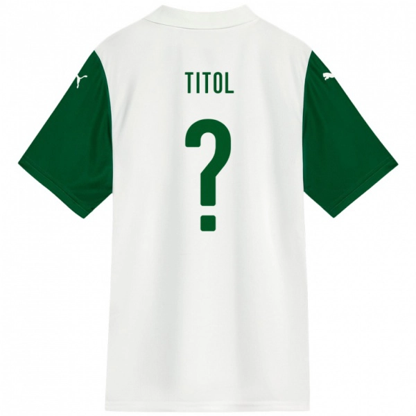 ילדים Lucas Titol #0 ירוק לבן הרחק ג'רזי 2025/26 חולצה קצרה