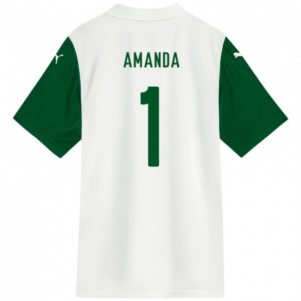 ילדים Amanda #1 ירוק לבן הרחק ג'רזי 2025/26 חולצה קצרה