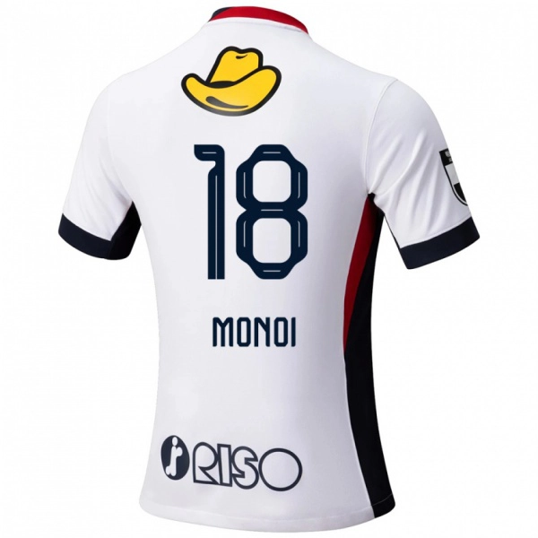 ילדים Jigen Monoi #18 אדום שחור הרחק ג'רזי 2025/26 חולצה קצרה