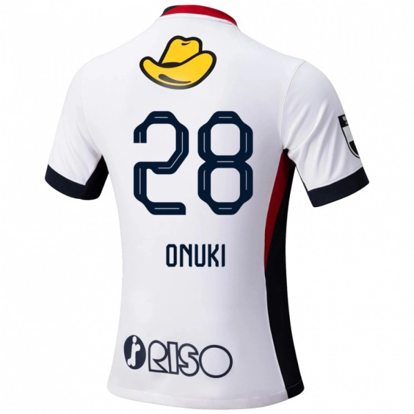 ילדים Rui Onuki #28 אדום שחור הרחק ג'רזי 2025/26 חולצה קצרה