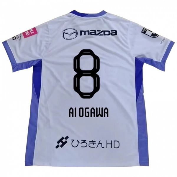 ילדים Ai Ogawa #8 סגול כתום הרחק ג'רזי 2025/26 חולצה קצרה