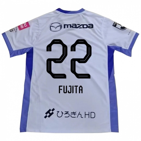 ילדים Nanami Fujita #22 סגול כתום הרחק ג'רזי 2025/26 חולצה קצרה