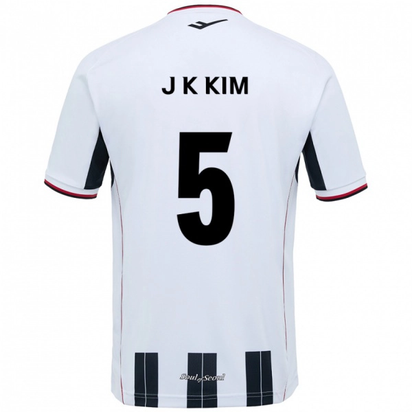 ילדים Jae-Kang Kim #5 שחור אדום הרחק ג'רזי 2025/26 חולצה קצרה