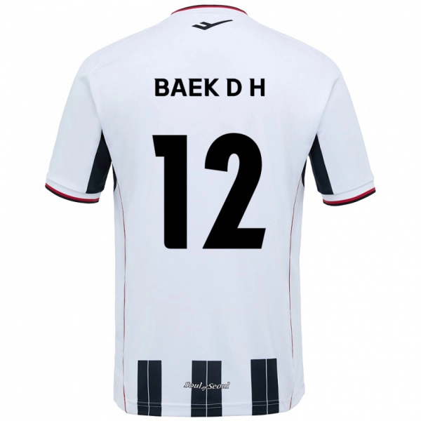 ילדים Baek Do-Hye #12 שחור אדום הרחק ג'רזי 2025/26 חולצה קצרה