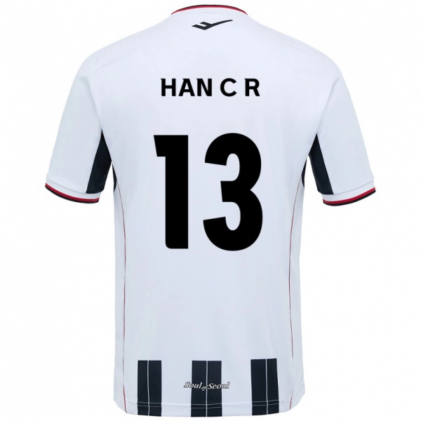 ילדים Han Chae-Rin #13 שחור אדום הרחק ג'רזי 2025/26 חולצה קצרה