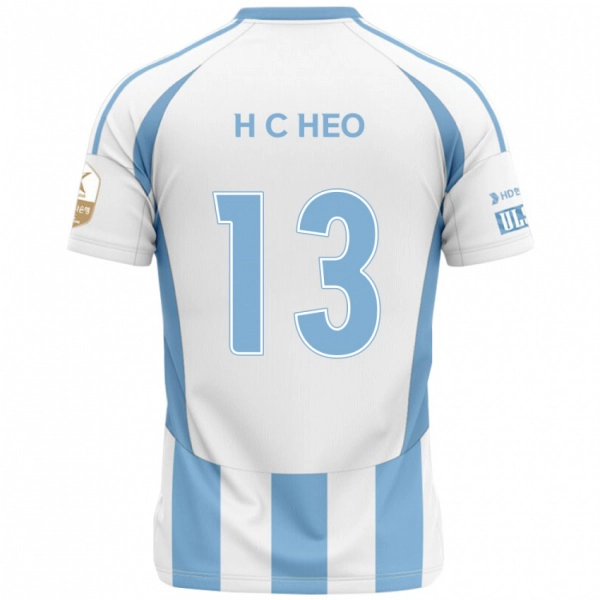 ילדים Chan-Hoe Heo #13 כחול מלכותי צהוב הרחק ג'רזי 2025/26 חולצה קצרה