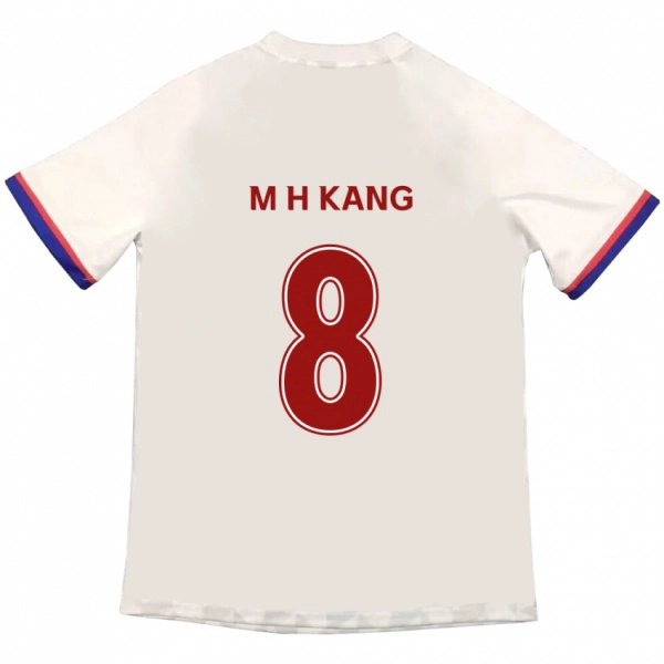 ילדים Ho-Min Kang #8 כחול מלכותי אדום הרחק ג'רזי 2025/26 חולצה קצרה