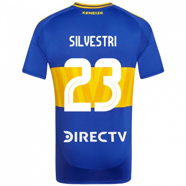 גברים Delfina Silvestri #23 לבן כחול ג'רזי ביתית 2025/26 חולצה קצרה