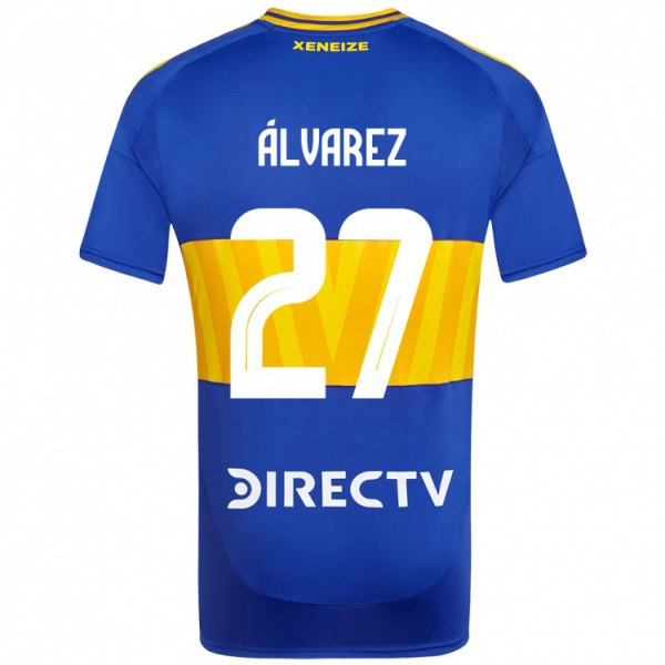 גברים Violeta Álvarez #27 לבן כחול ג'רזי ביתית 2025/26 חולצה קצרה