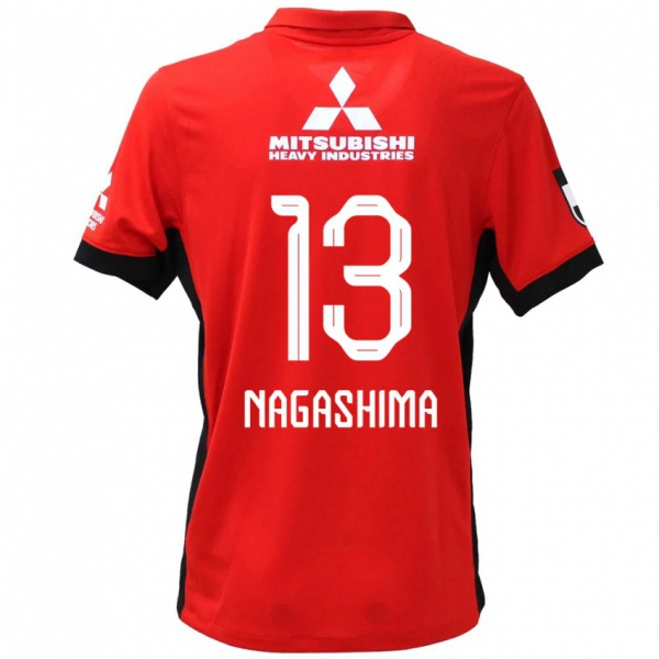 גברים Reina Nagashima #13 לבן שחור ג'רזי ביתית 2025/26 חולצה קצרה