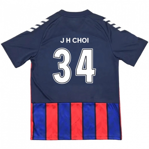 גברים Jin-Hyeok Choi #34 לבן פנינה אדום ג'רזי ביתית 2025/26 חולצה קצרה