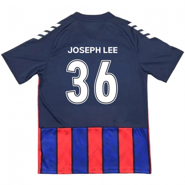 גברים Joseph Lee #36 לבן פנינה אדום ג'רזי ביתית 2025/26 חולצה קצרה
