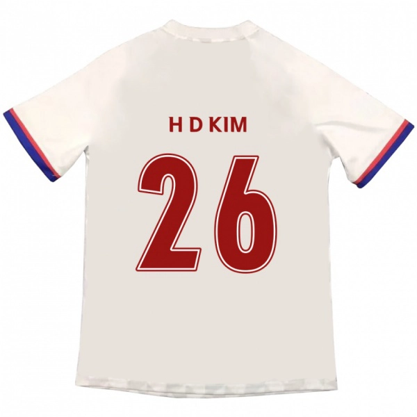 גברים Dae-Hyun Kim #26 כחול מלכותי אדום הרחק ג'רזי 2025/26 חולצה קצרה