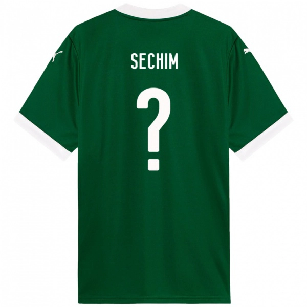 נשים Caio Sechim #0 לבן ירוק ג'רזי ביתית 2025/26 חולצה קצרה