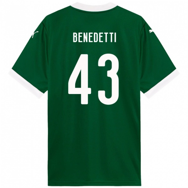 נשים Luis Benedetti #43 לבן ירוק ג'רזי ביתית 2025/26 חולצה קצרה