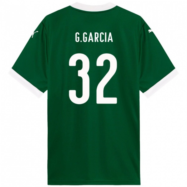 נשים Gustavo Garcia #32 לבן ירוק ג'רזי ביתית 2025/26 חולצה קצרה