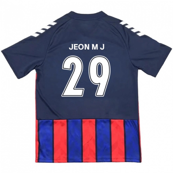 נשים Jeon Min-Ji #29 לבן פנינה אדום ג'רזי ביתית 2025/26 חולצה קצרה