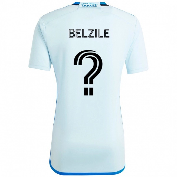 נשים Jean-Christophe Belzile #0 כחול כהה שחור הרחק ג'רזי 2025/26 חולצה קצרה