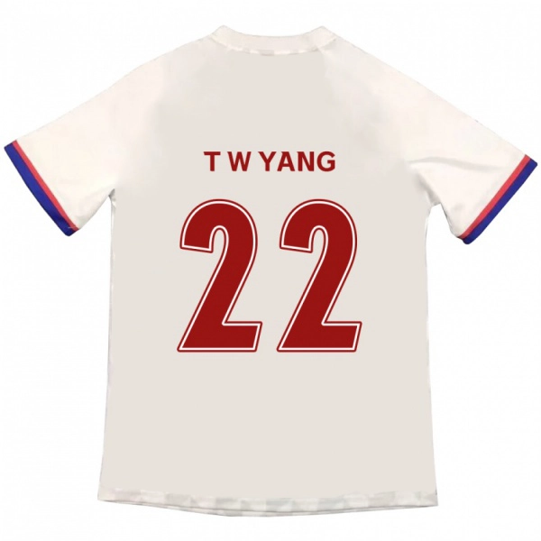 נשים Tae-Who Yang #22 כחול מלכותי אדום הרחק ג'רזי 2025/26 חולצה קצרה