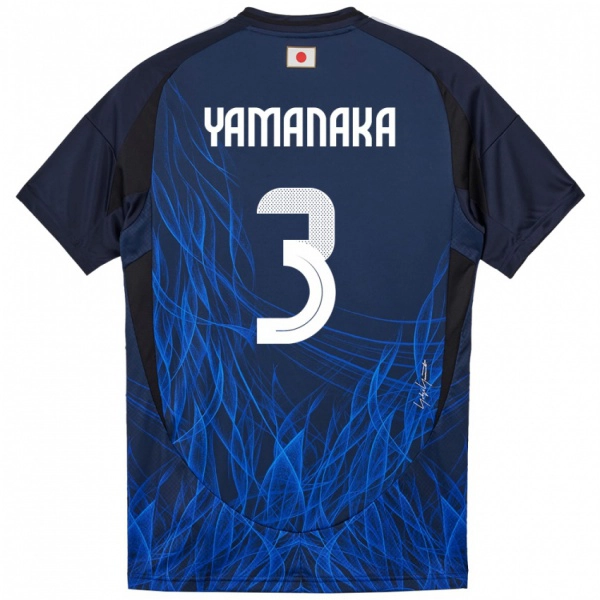 ילדים יַפָּן Yuki Yamanaka #3 כחול כהה ג'רזי ביתית 24-26 חולצה קצרה