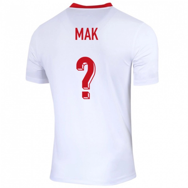 ילדים פולין Igor Mak #0 לבן ג'רזי ביתית 24-26 חולצה קצרה