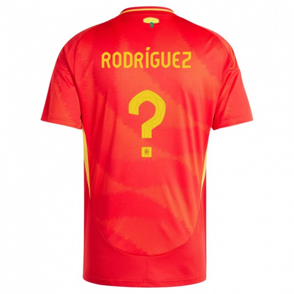 ילדים ספרד Joel Rodríguez #0 אָדוֹם ג'רזי ביתית 24-26 חולצה קצרה