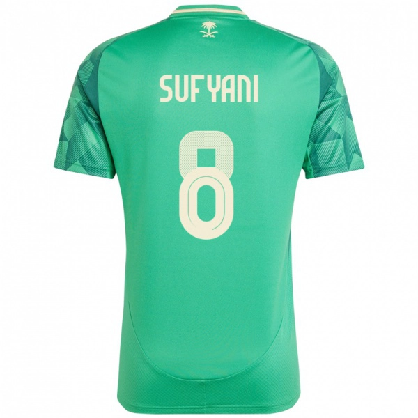 ילדים ערב הסעודית Abdulrahman Sufyani #8 יָרוֹק ג'רזי ביתית 24-26 חולצה קצרה