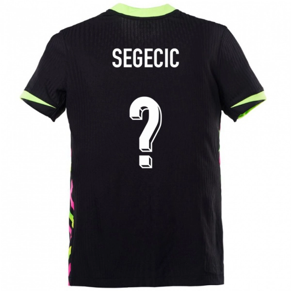 ילדים אוֹסטְרַלִיָה Adrian Segecic #0 כחול כהה הרחק ג'רזי 24-26 חולצה קצרה